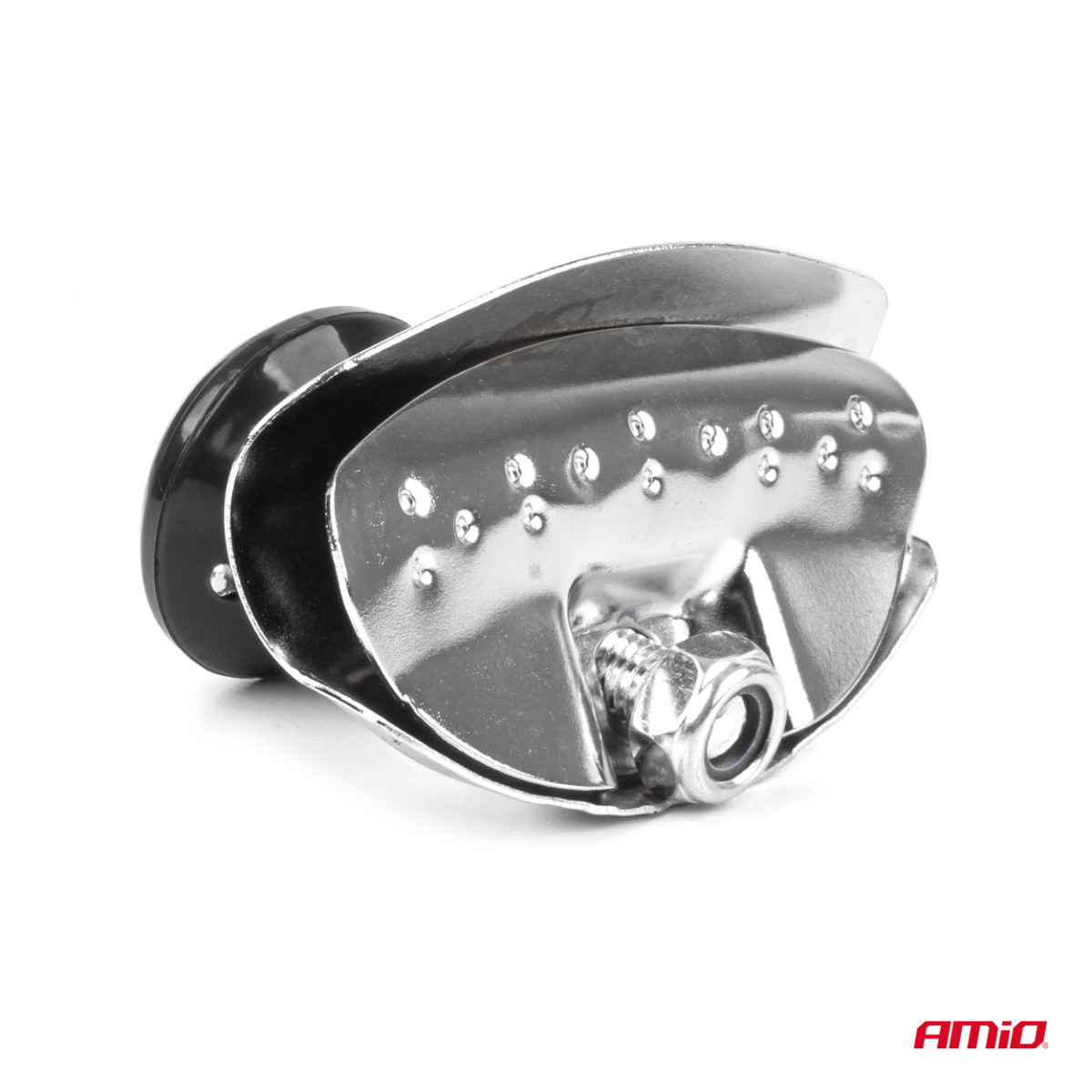 Steering wheel knob, silver, AMIO-04975