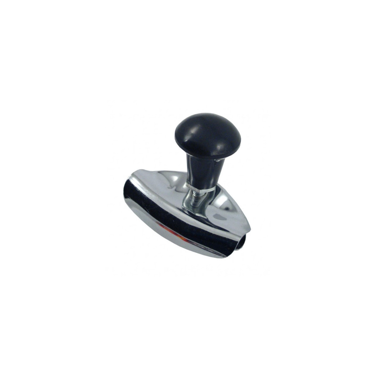 Steering wheel knob, straight, silver