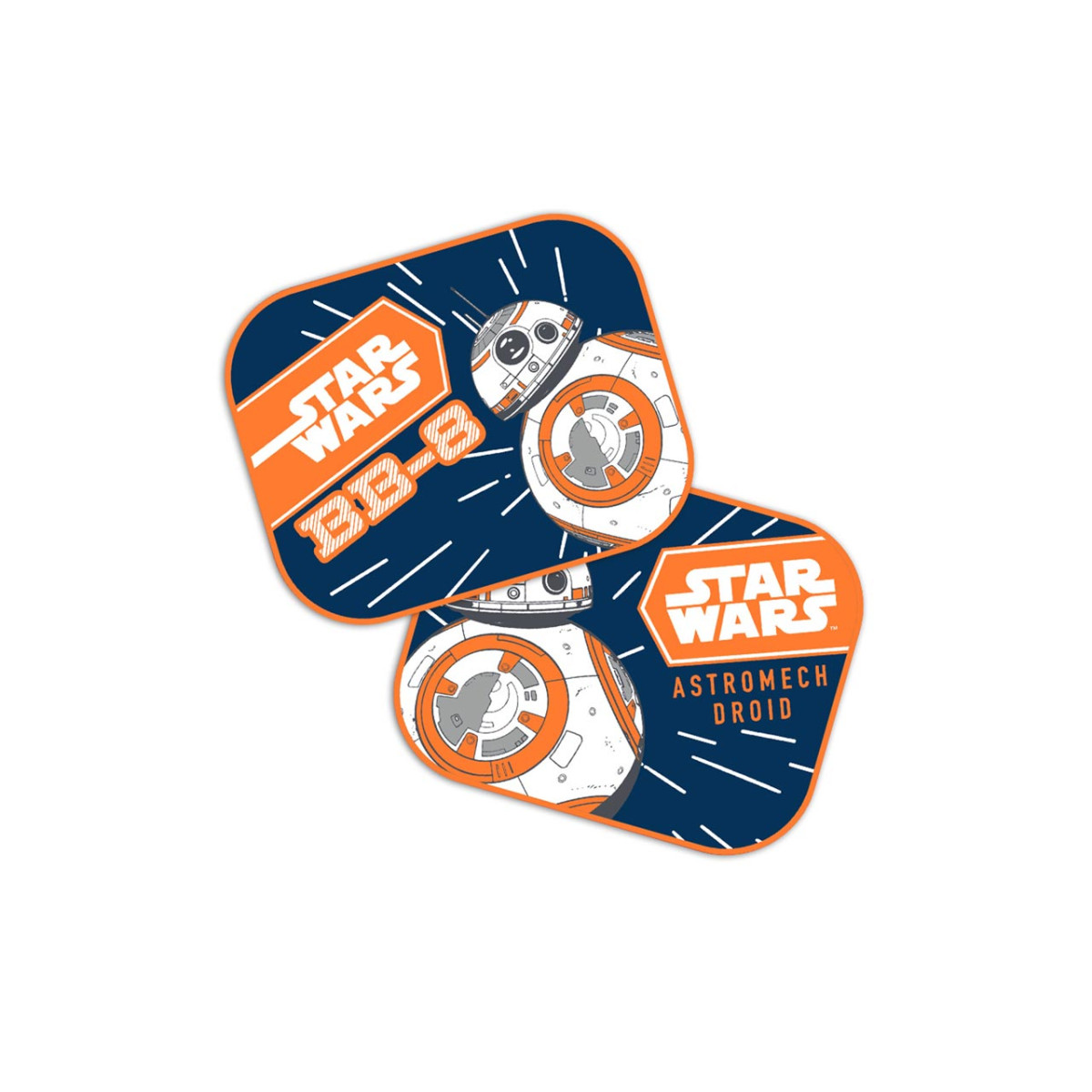 Side sun blinds for car 44x35 cm, 2 pcs., Star Wars BB-8