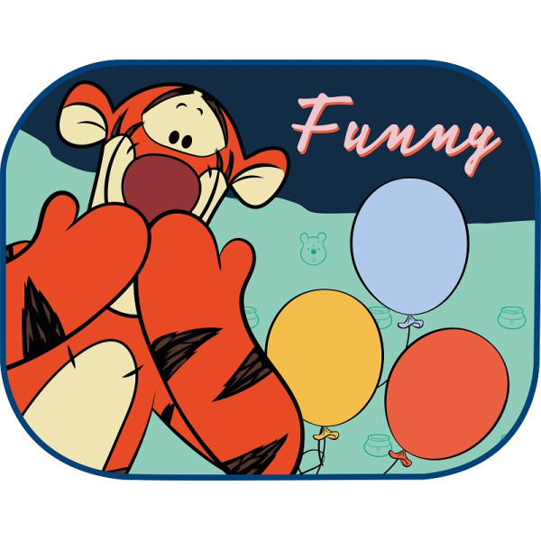 Side sun blinds for car 44x35 cm, 2 pcs., Winnie the Pooh