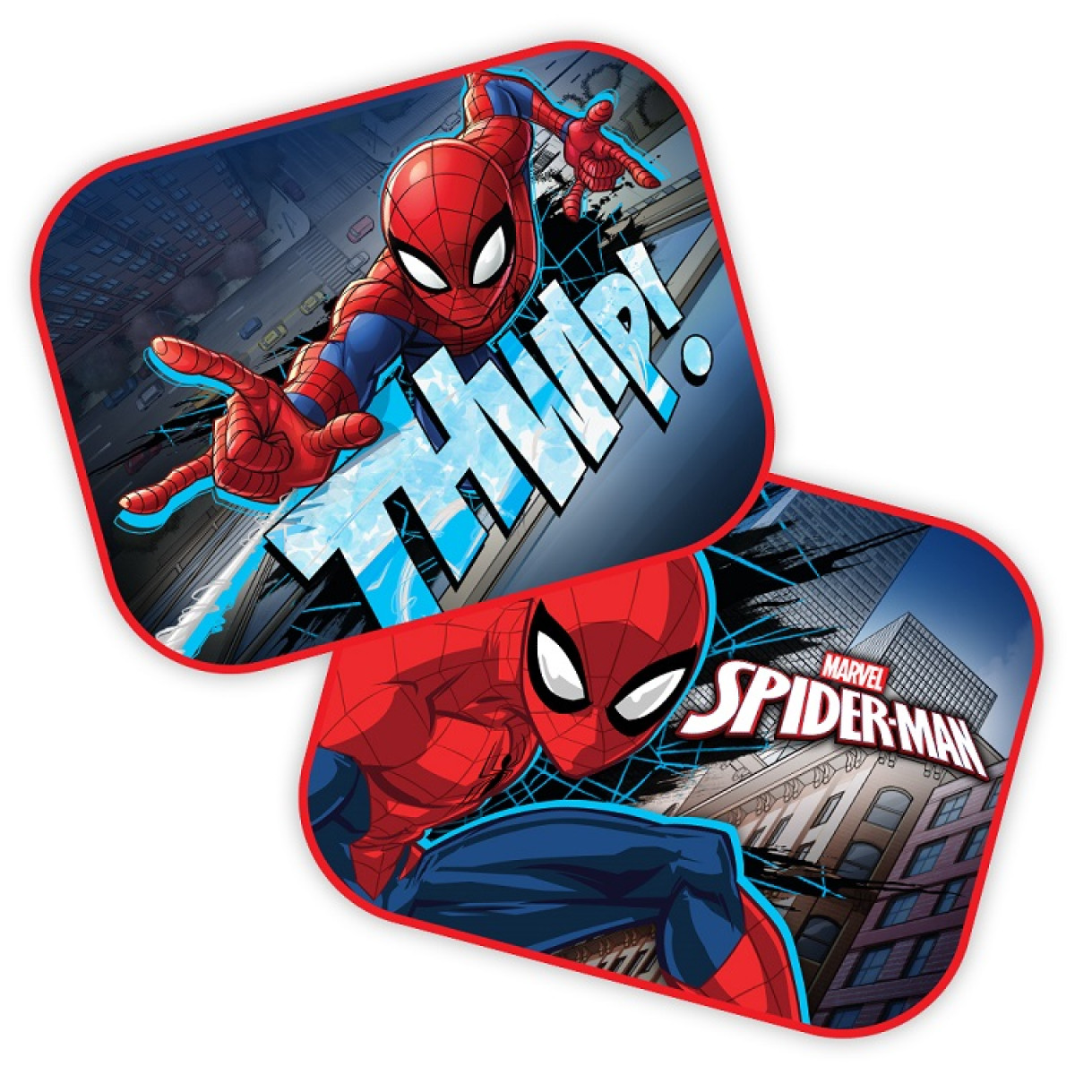 Side sun blinds for car 44x35 cm, 2 pcs., Spider-Man