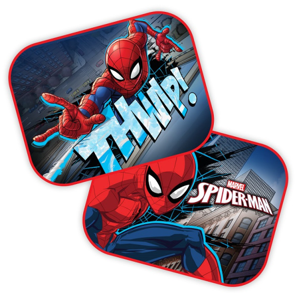 Side sun blinds for car 44x35 cm, 2 pcs., Spider-Man