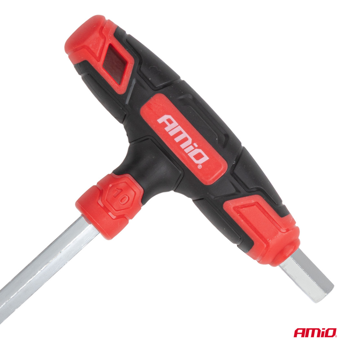 HEX (imbus) key set with T-handle, 8 pcs. AMIO-04826
