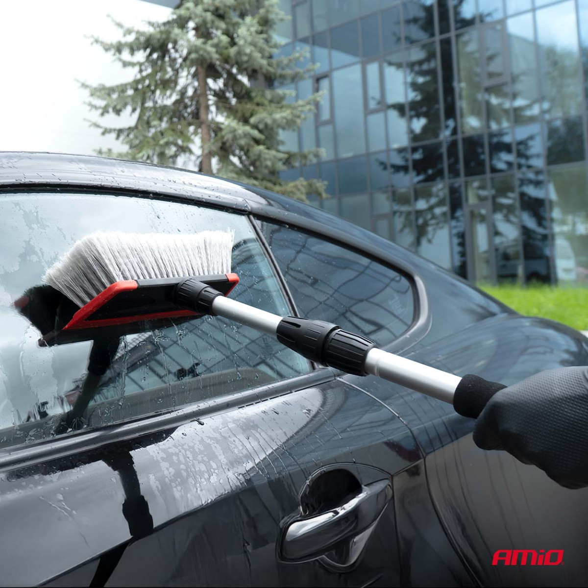 Telescopic washing brushes with water flow set, 108–180 cm, 12 pcs. AMIO-04896