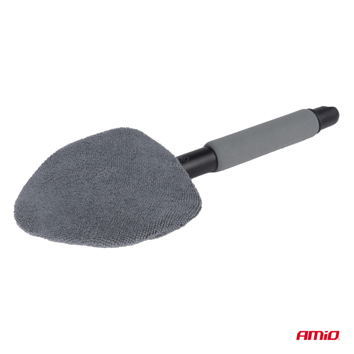 Telescopic triangular microfiber window cleaning brush