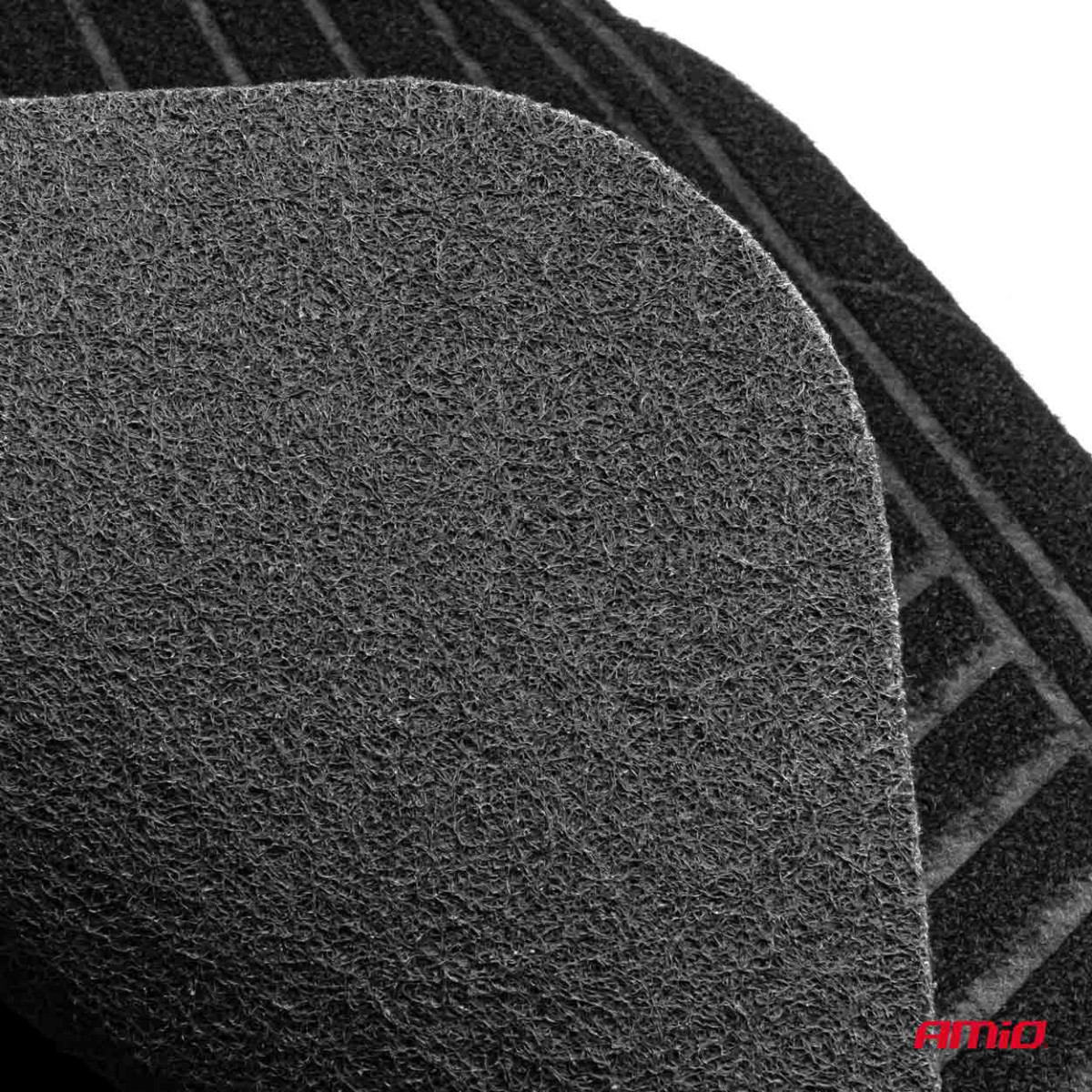 Universal textile (velour) mats TCM-01, 73x49 cm / 38.5x47 cm AMIO-04695