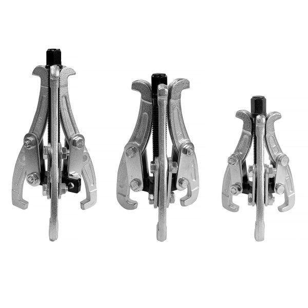 Three-hand bearing, pulley, flywheel and gear puller tool set AMIO-04755