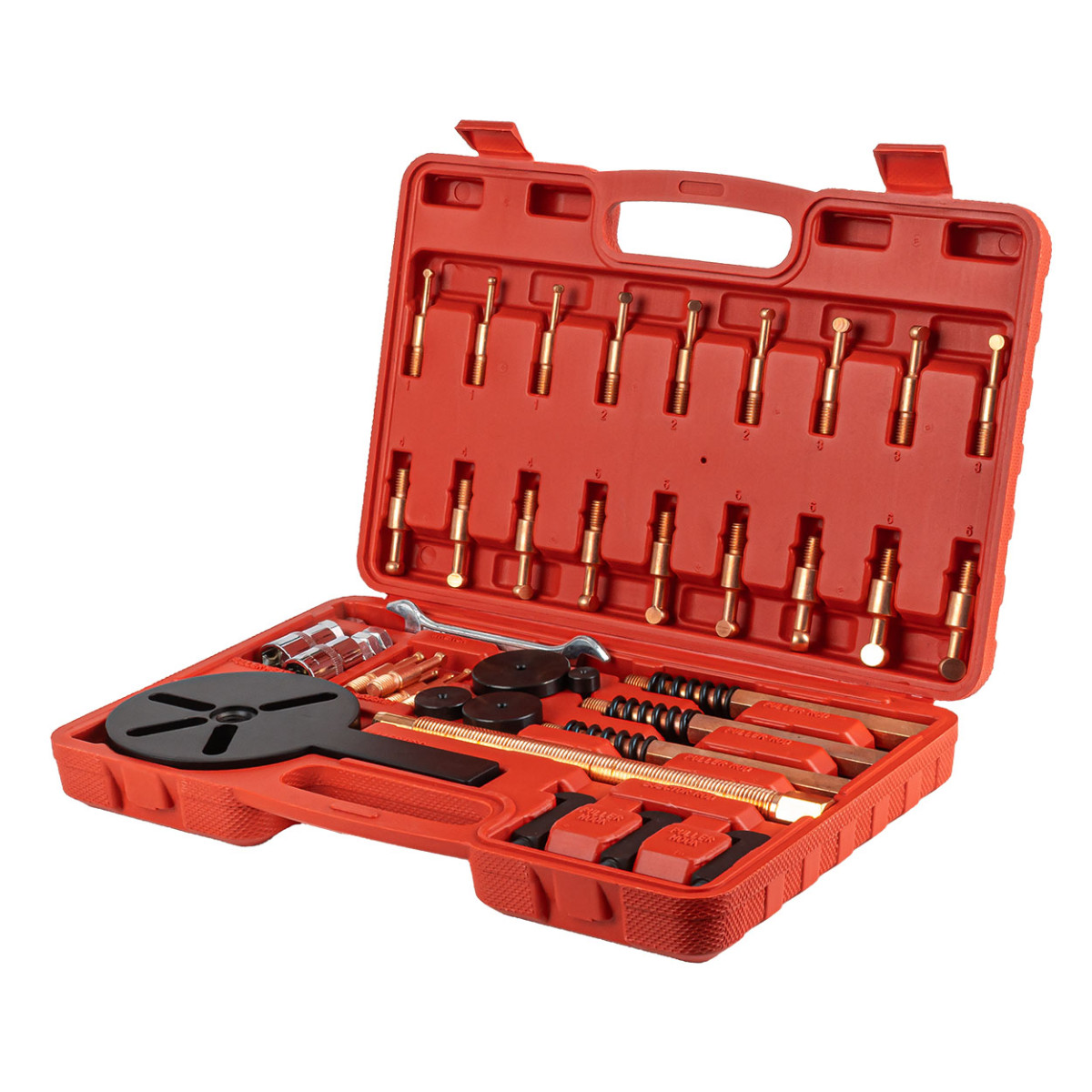 Three-hook bearing puller set, 44 pcs. AMIO-04760