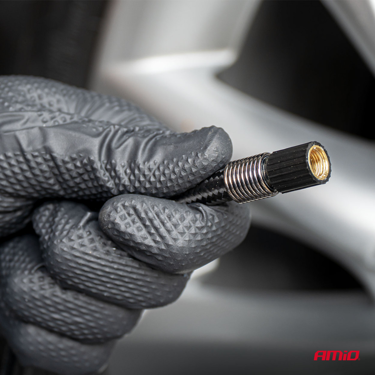 Tire repair kit with compressor, 12 V, 31 mm, AMIO-04930