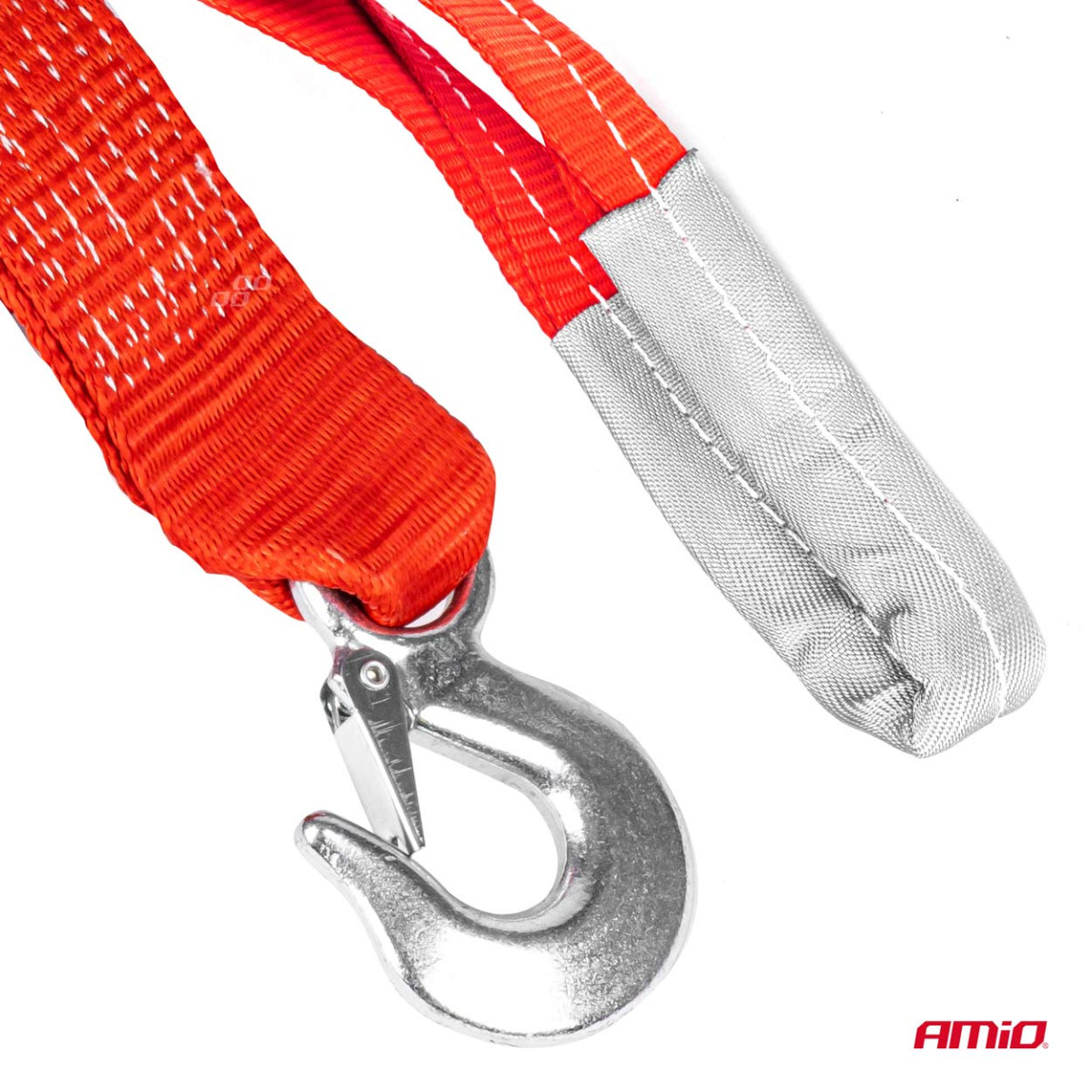 Tow strap 7000kg 60mm 5m hook + eye AMIO-03992