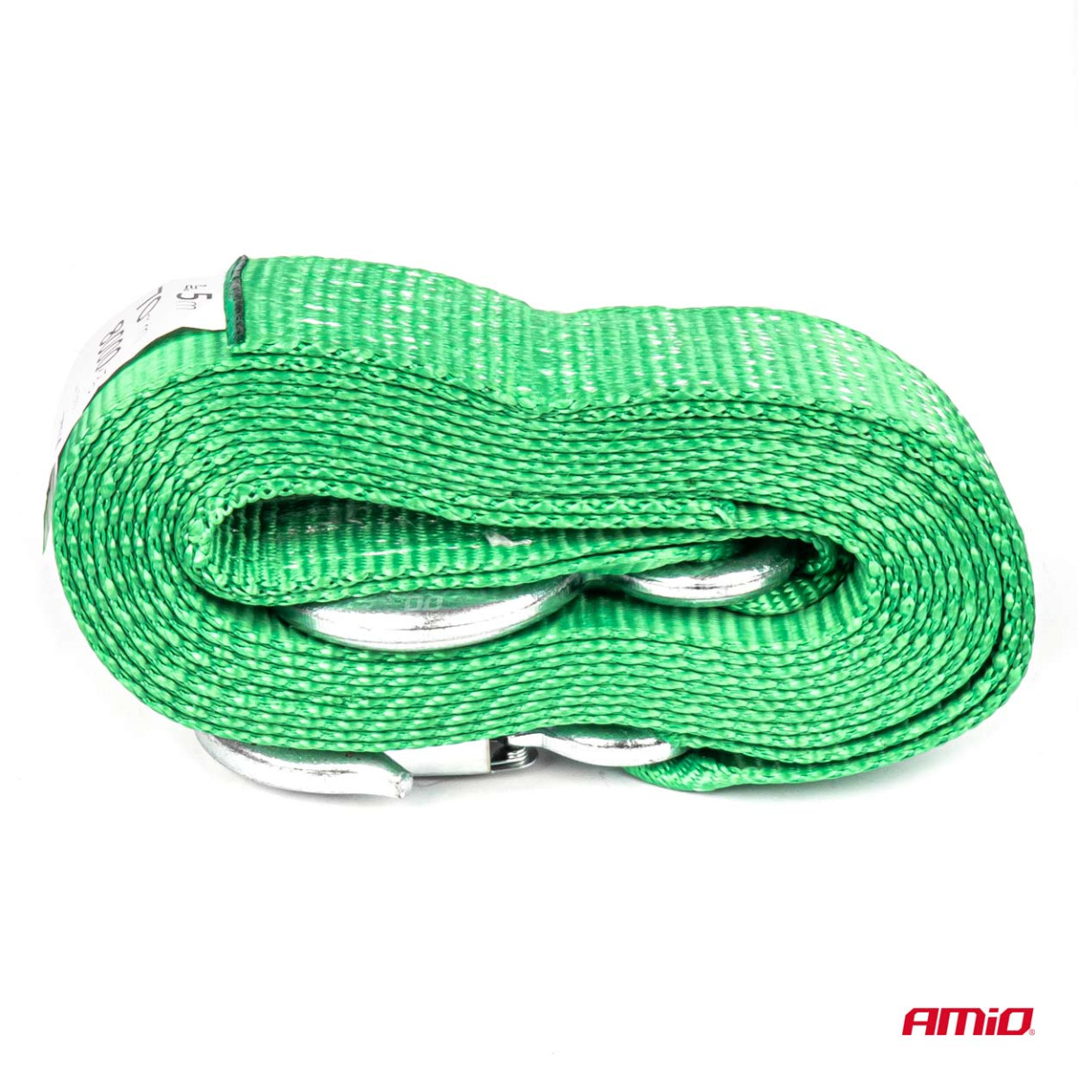 Tow strap 8000kg 70mm 5m hook + hook AMIO-03993