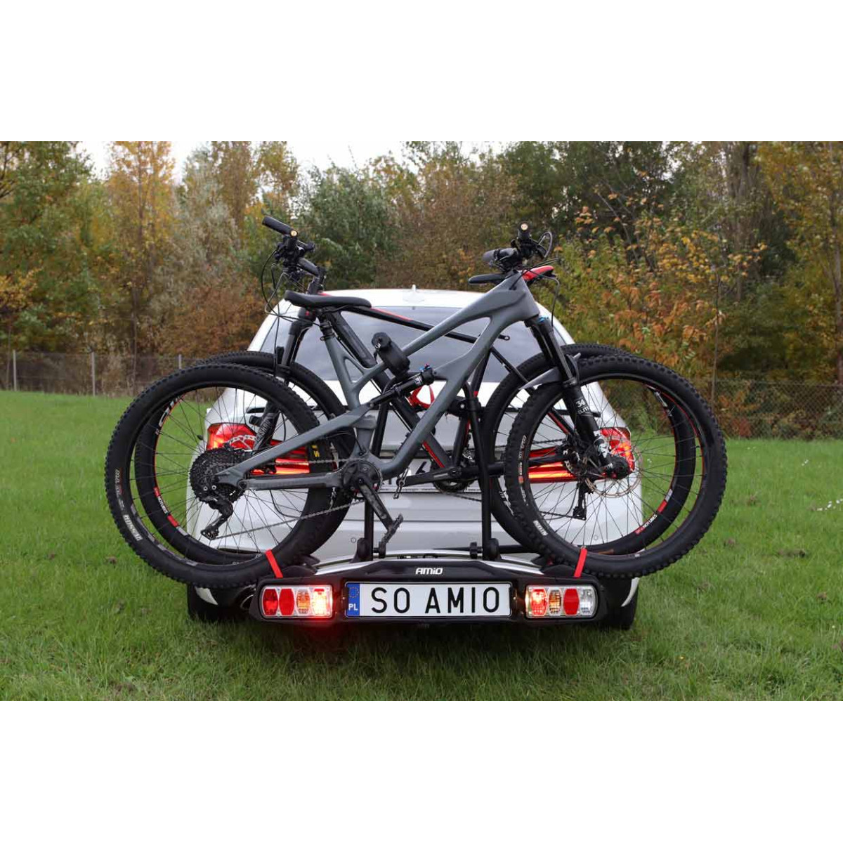 Car bike holder on hook, for 2 bikes TBC-01/2