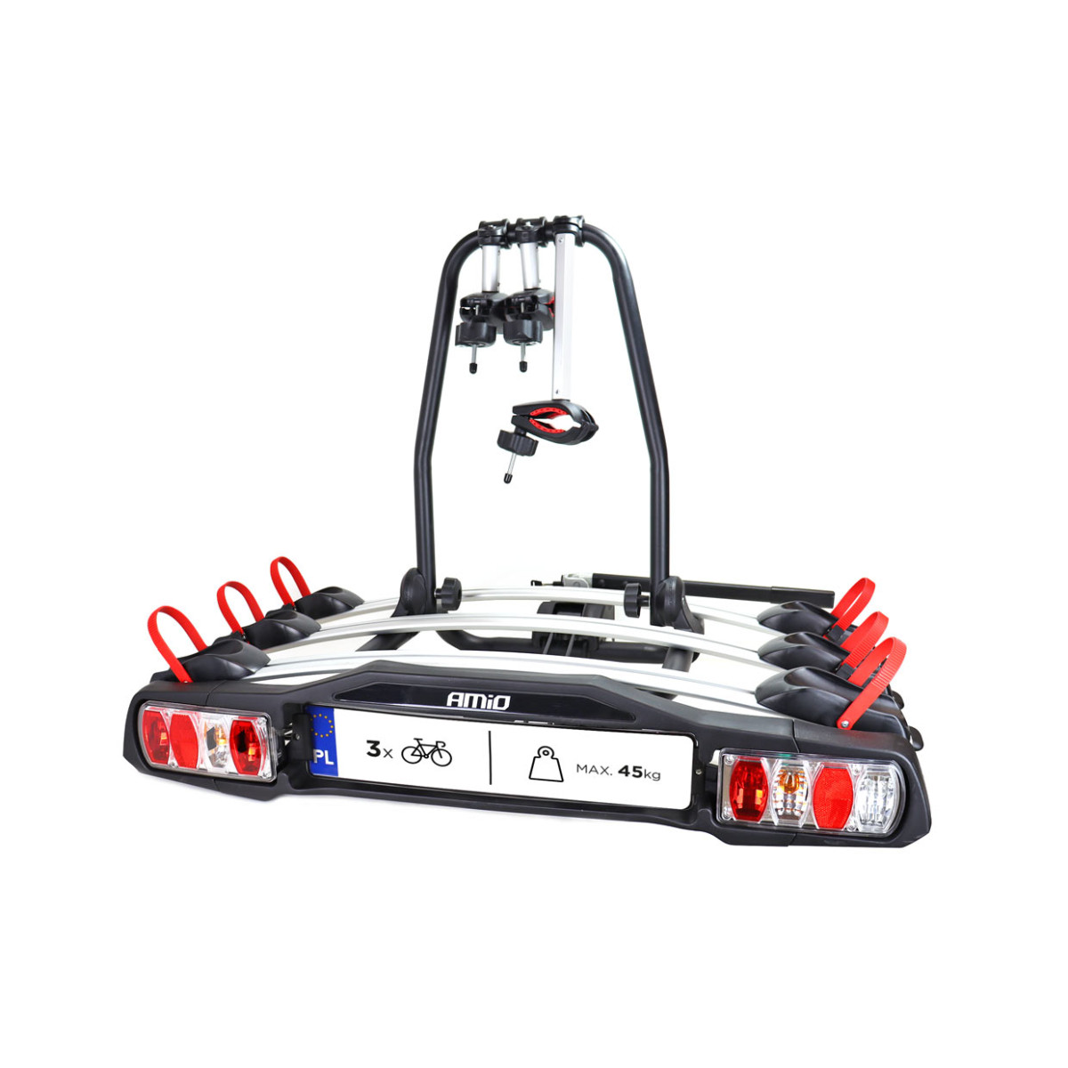 Car bike rack on hook, for 3 bikes TBC-01/3
