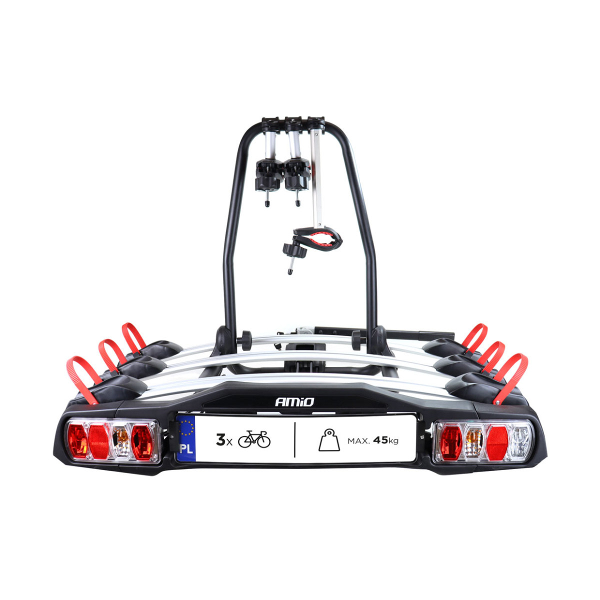 Car bike rack on hook, for 3 bikes TBC-01/3