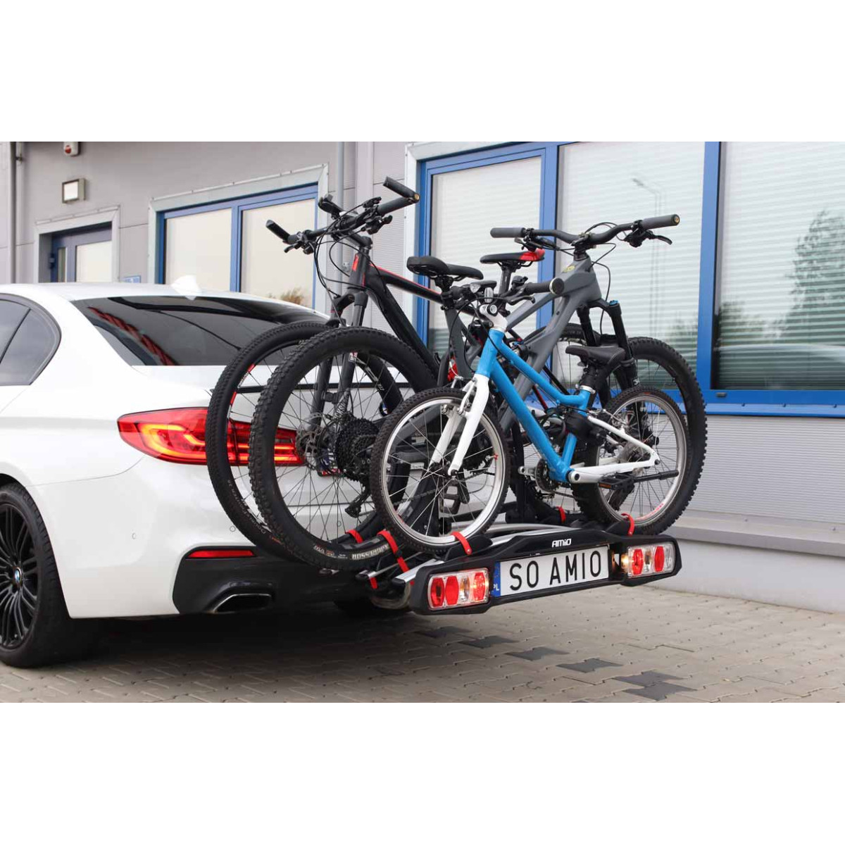 Car bike rack on hook, for 3 bikes TBC-01/3