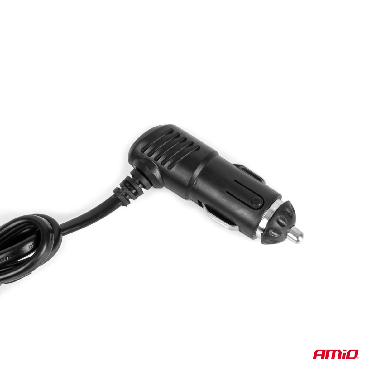 Three-socket extension cord with charger and ON/OFF button 2x USB-A 12/24V 100W 70 cm AMIO-04362