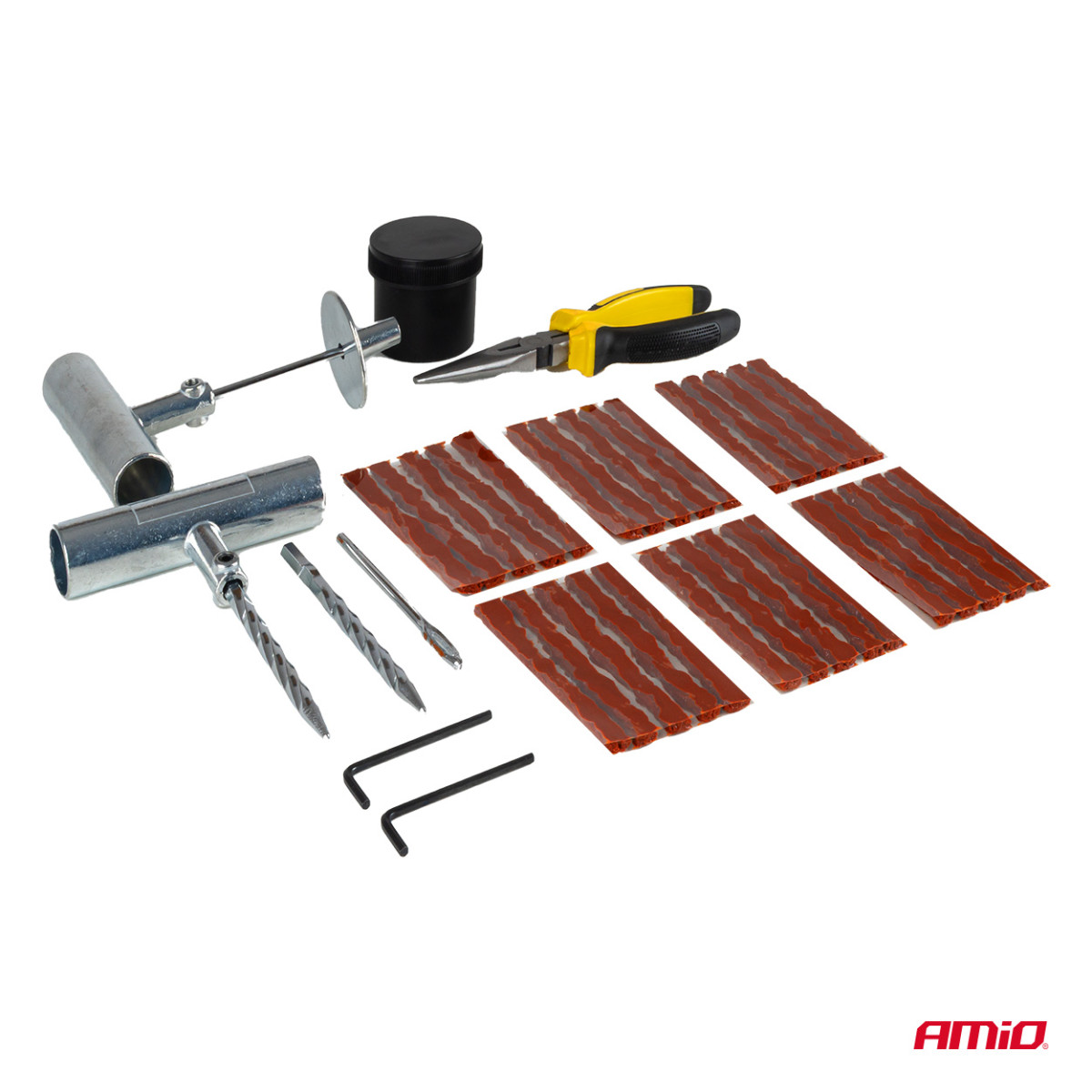 Tire repair kit – 38 pcs. AMIO-04693