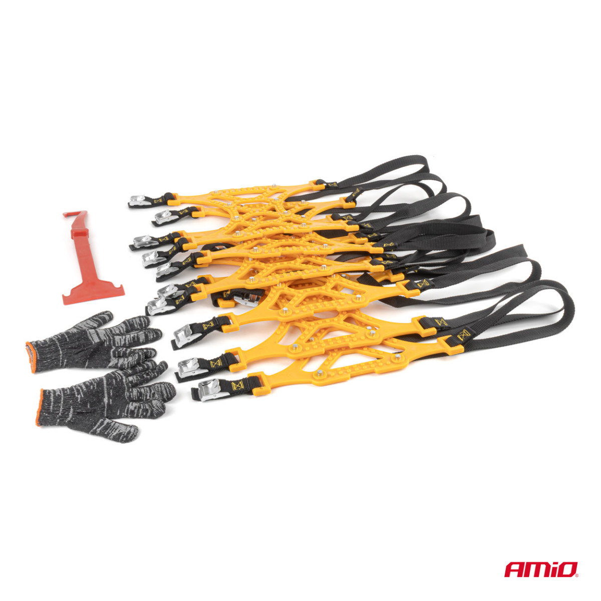 Set of non-slip strips for tires, 6 pcs., AMIO-04947