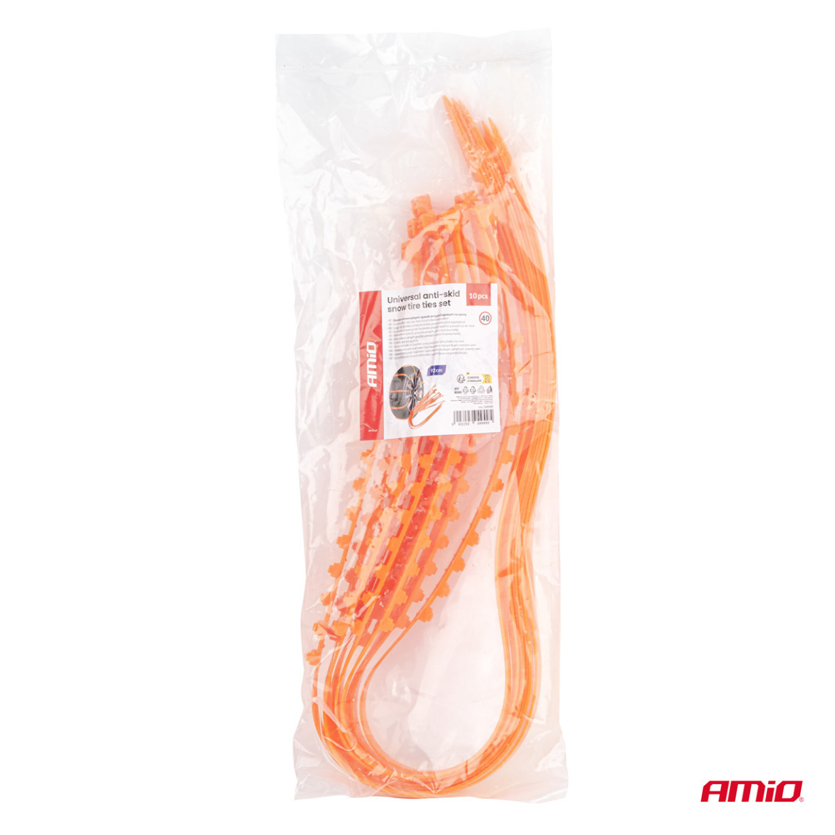 Set of non-slip strips for tires, 920 mm, 10 pcs., AMIO-04949