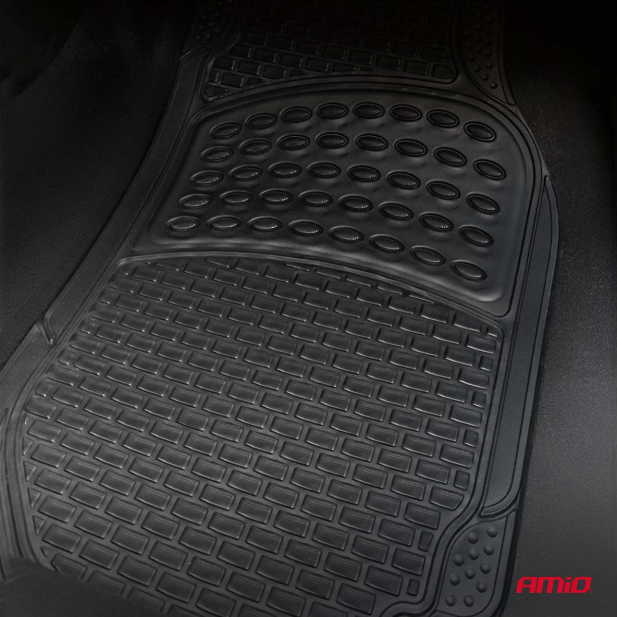 Universal car mats CM-04, 73x43 cm / 45x43 cm, AMIO-05015
