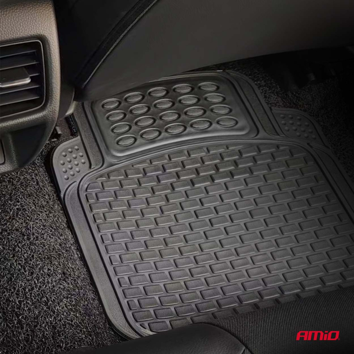 Universal car mats CM-04, 73x43 cm / 45x43 cm, AMIO-05015