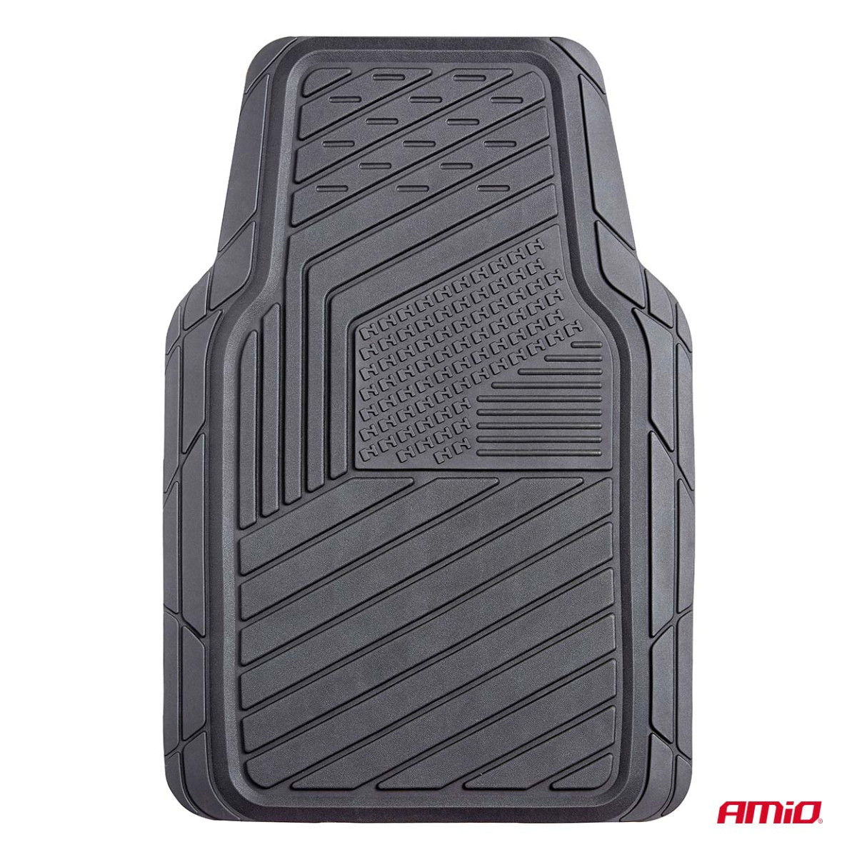 Universal car mats CM-05, 70.5x49 cm / 35x45.5 cm, AMIO-05016