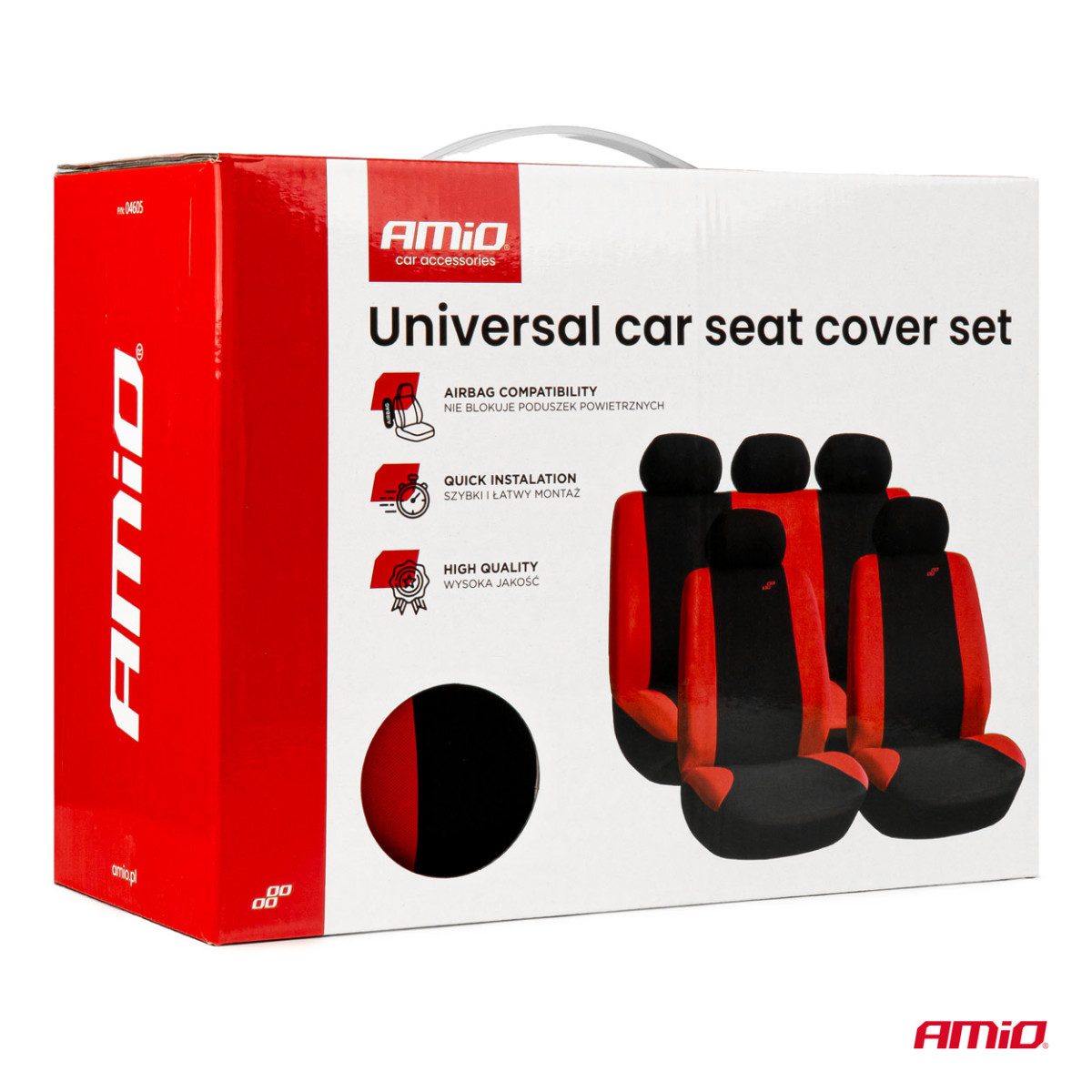 Universal seat covers SC-05 - black / red