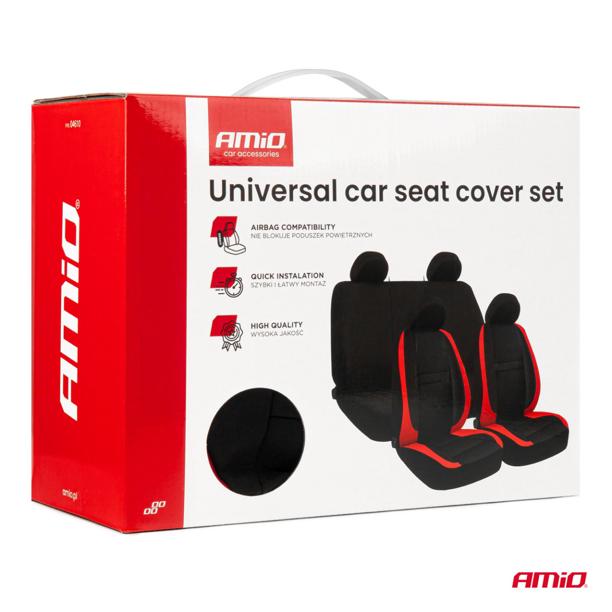 Universal seat covers SC-10 - black / red