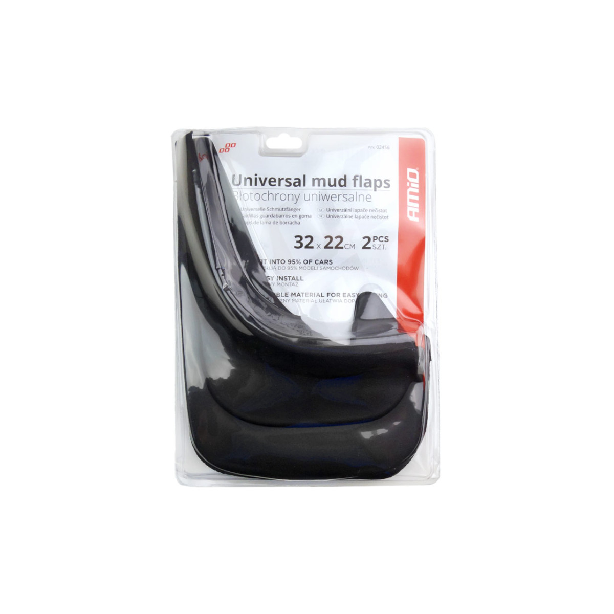 Universal mudguards 32x22cm 2 pcs. MF01 AMIO-02456