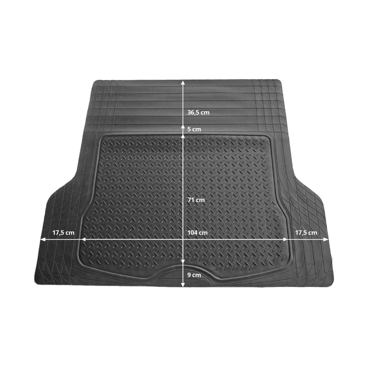 Universal rubber trunk mat 137×108 cm TM02