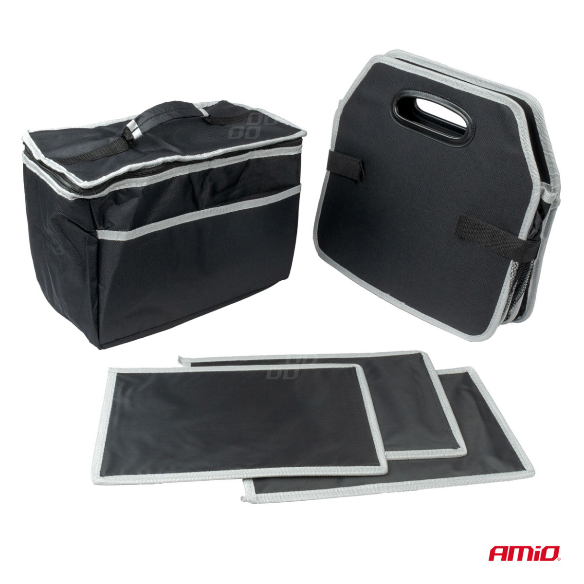 Universal folding storage box with thermal bag