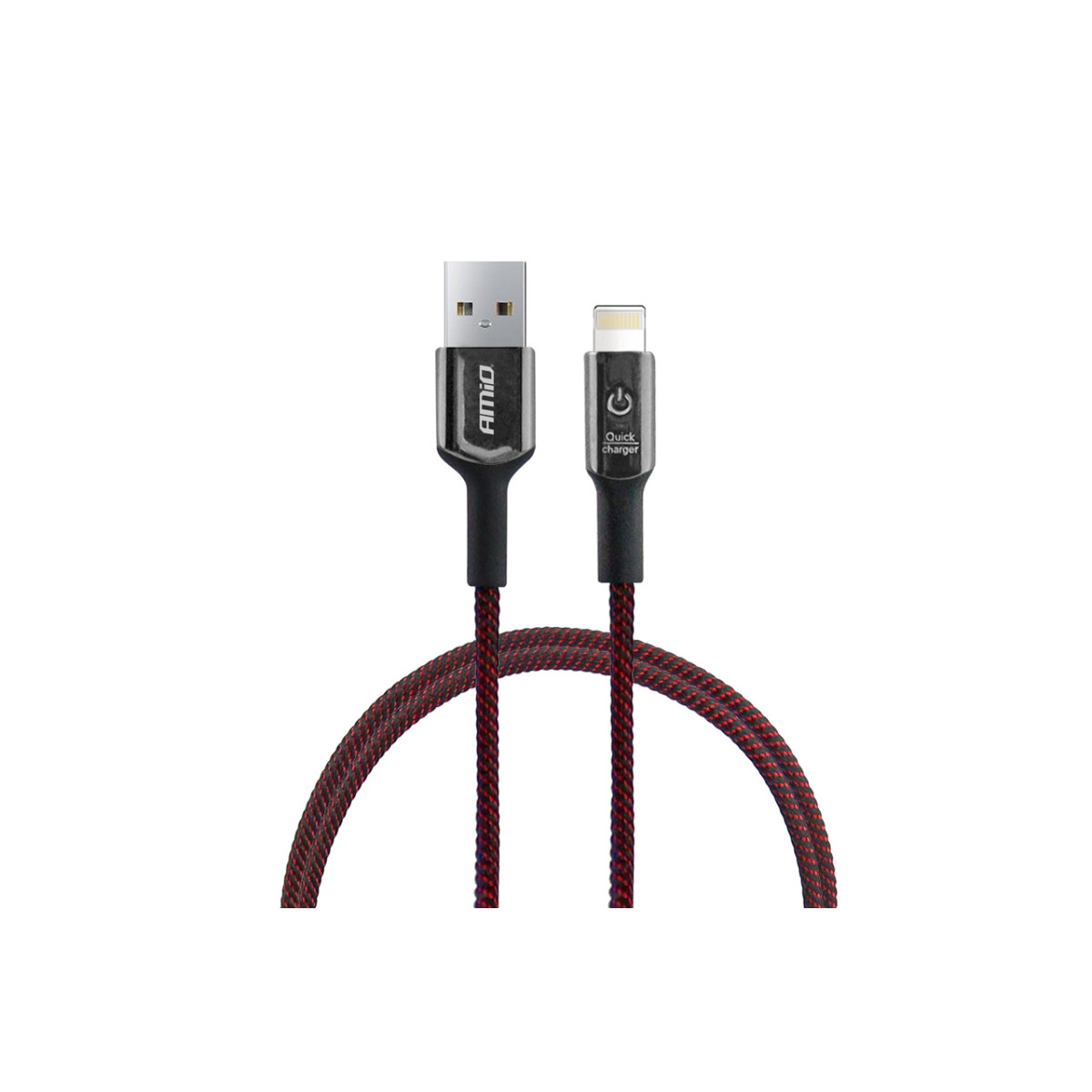 USB - Lightning cable for iPhone with LED indicator 100 cm UC-10 AMIO-02527