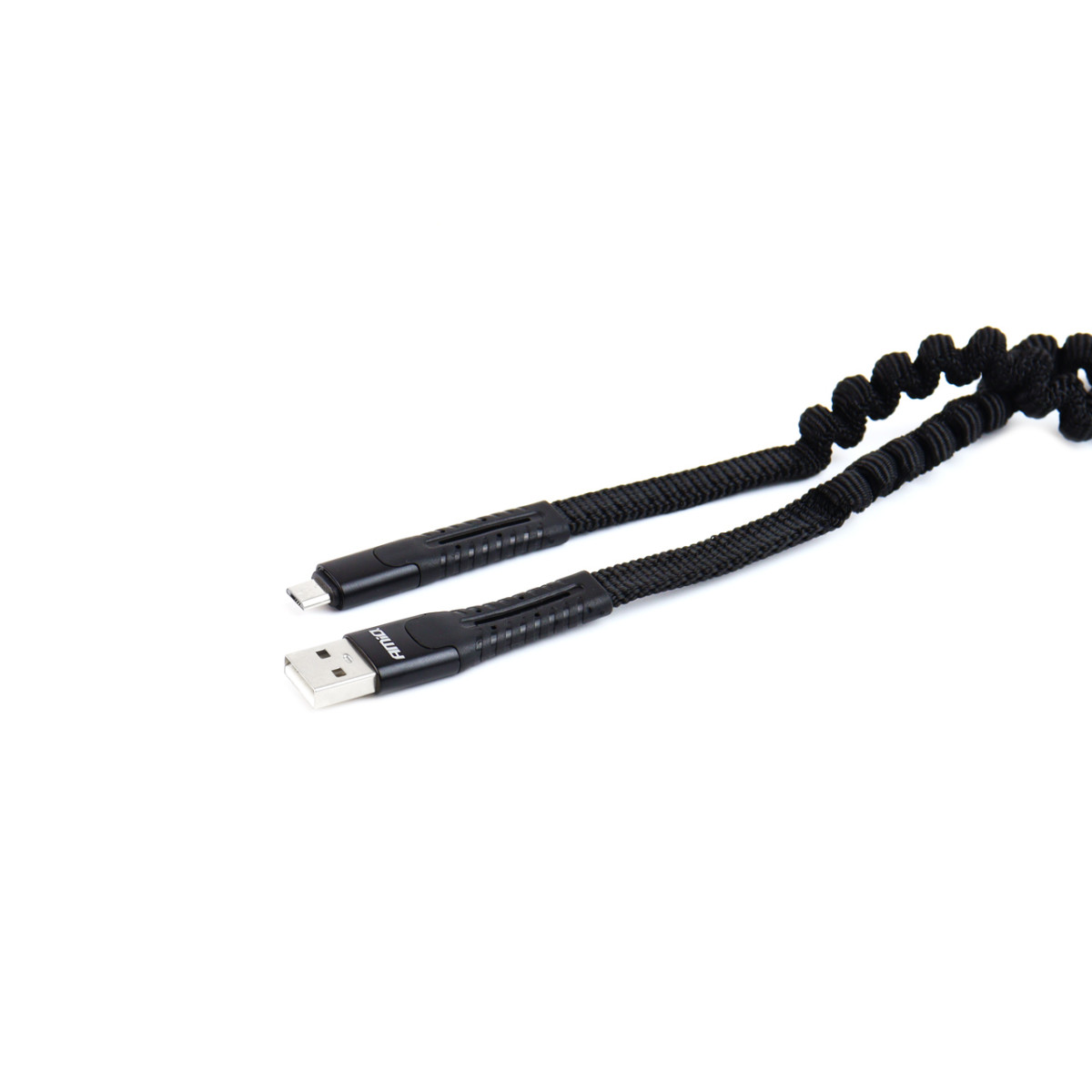 Cable USB - micro USB, spring loaded 120 cm UC-12 AMIO-02529