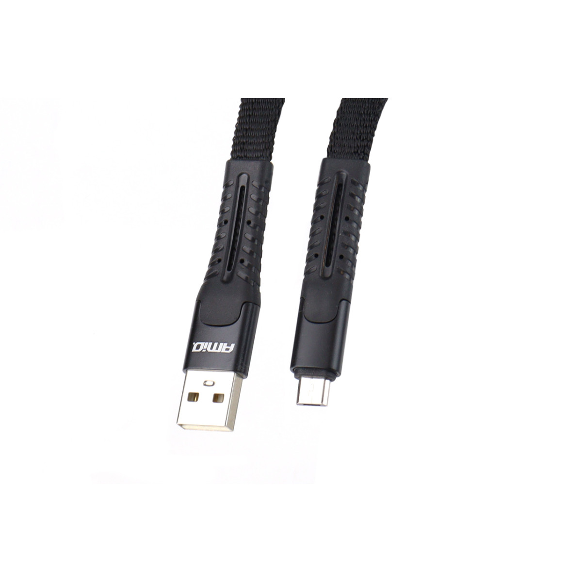 Cable USB - micro USB, spring loaded 120 cm UC-12 AMIO-02529
