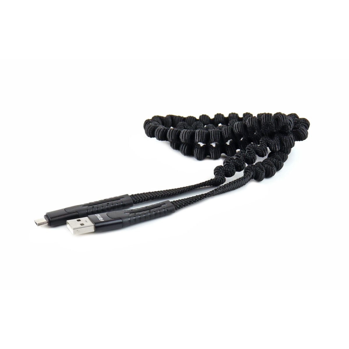Cable USB - micro USB, spring loaded 120 cm UC-12 AMIO-02529