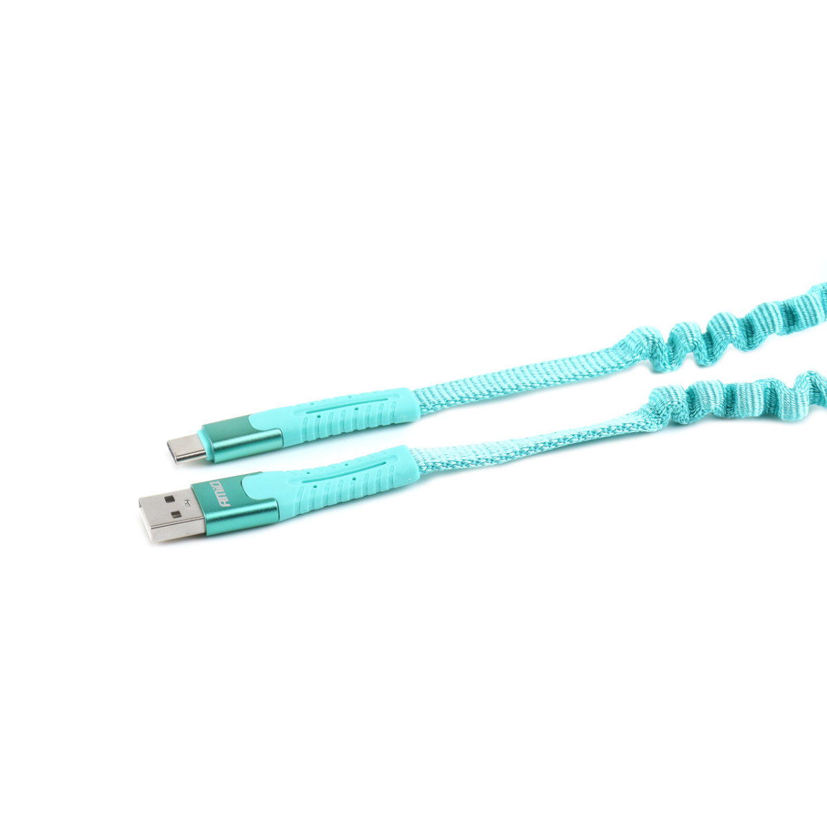 Cable USB - USB-C, spring-loaded, 120 cm UC-14 AMIO-02531