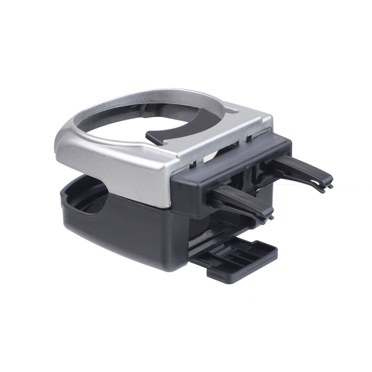 Universal car drink holder DH-04, silver color, for ventilation grille
