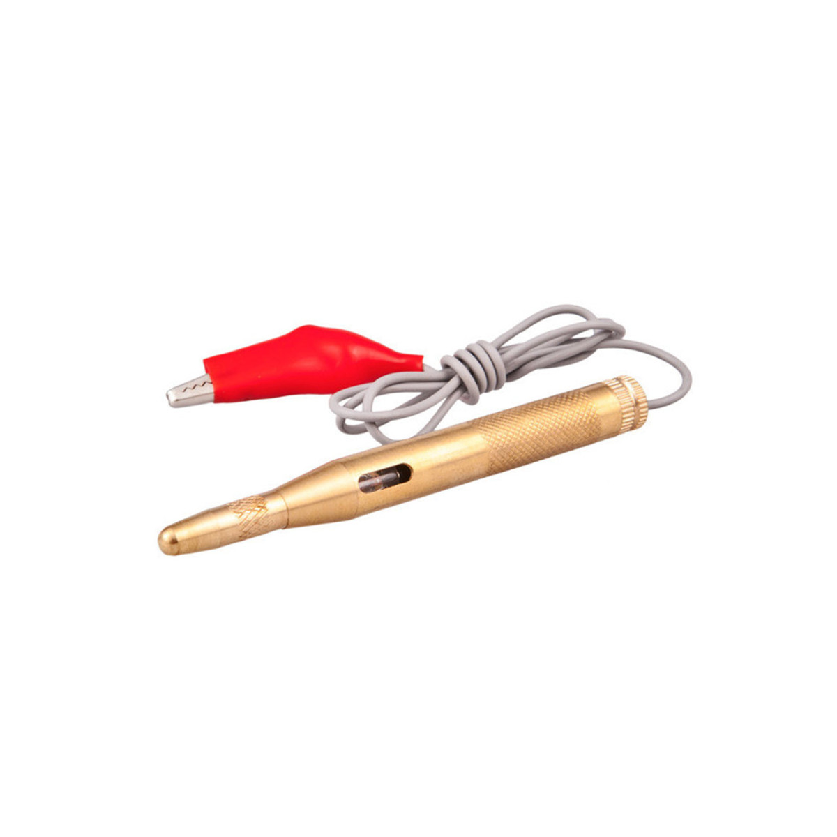 Metal voltage tester 6–24V with needle head AMIO-01036