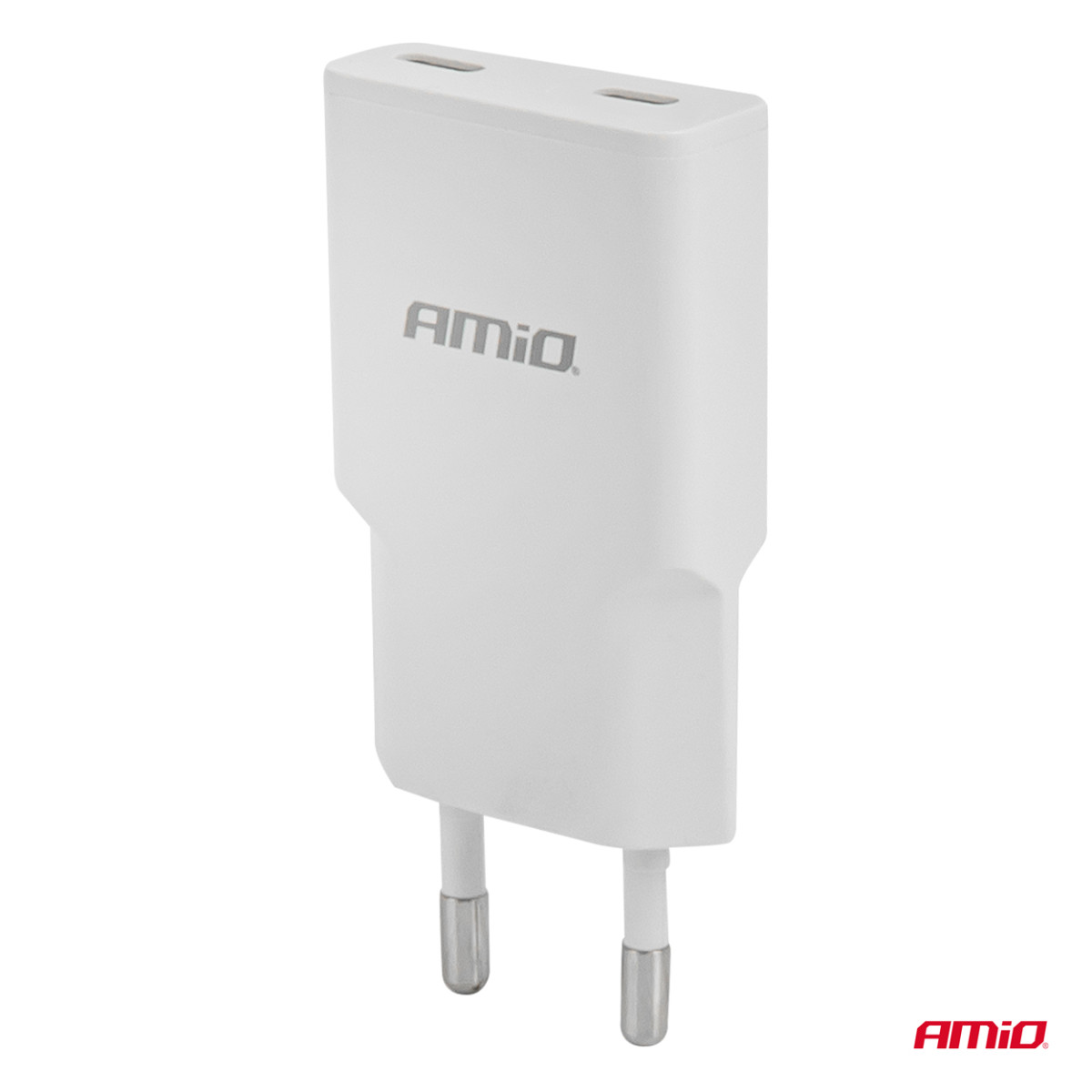 Mains charger 230V 30W GaN 2x USB-C AMIO-04839
