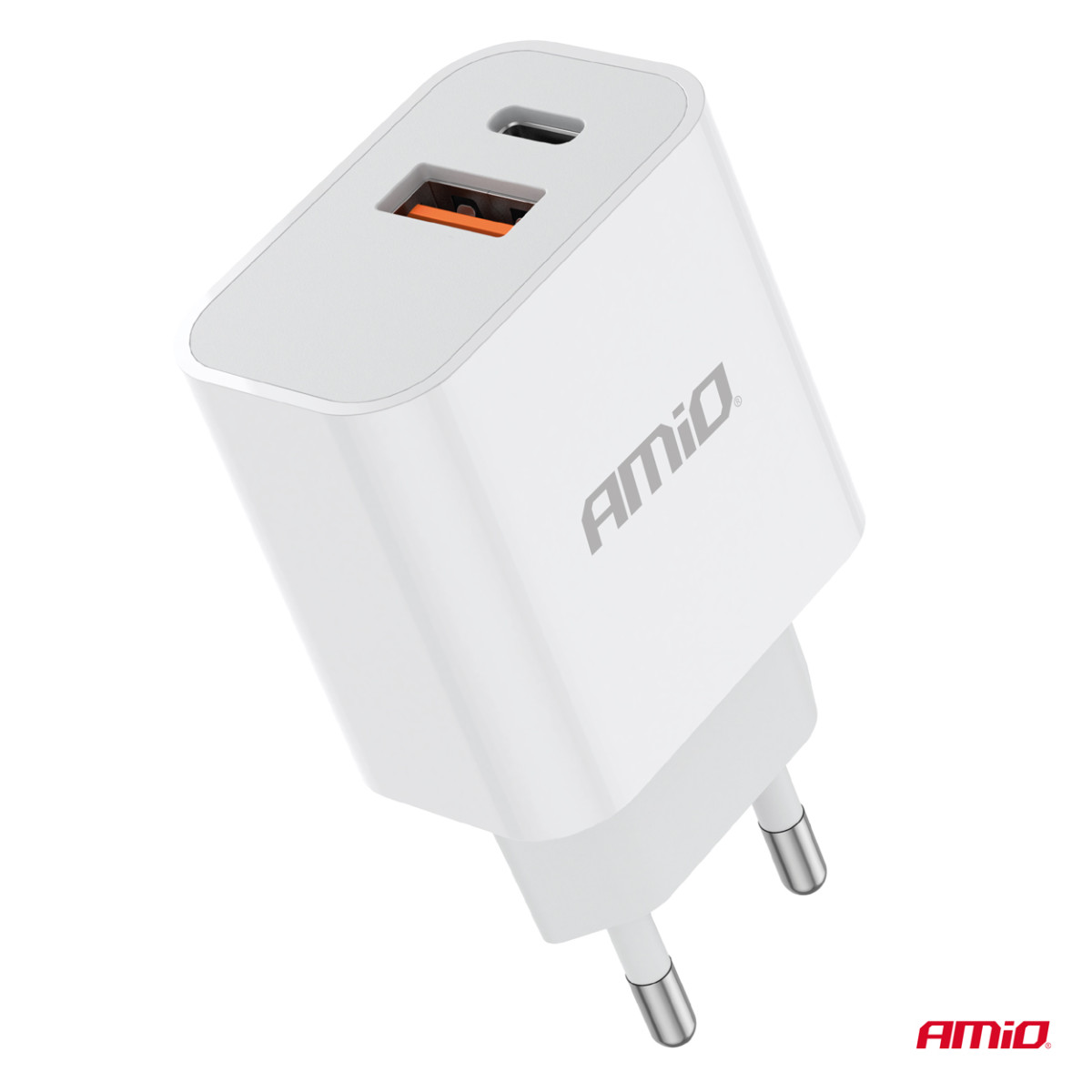 Wall charger PCH PRO-09 USB+USB-C 20W Quick Charge 230V