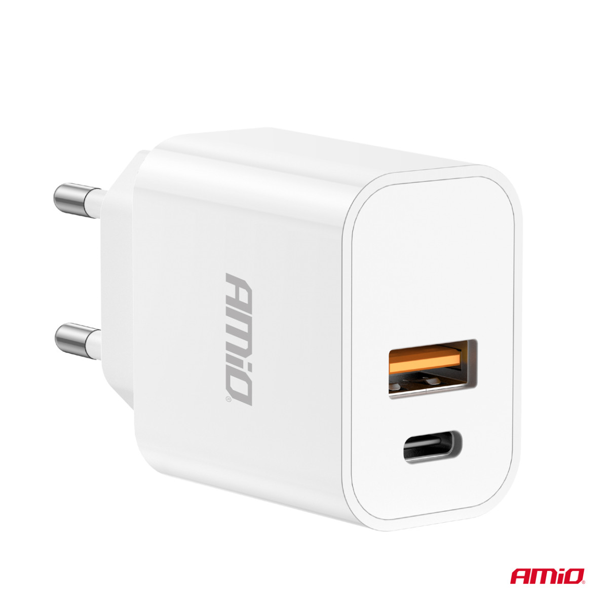 Wall charger PCH PRO-09 USB+USB-C 20W Quick Charge 230V