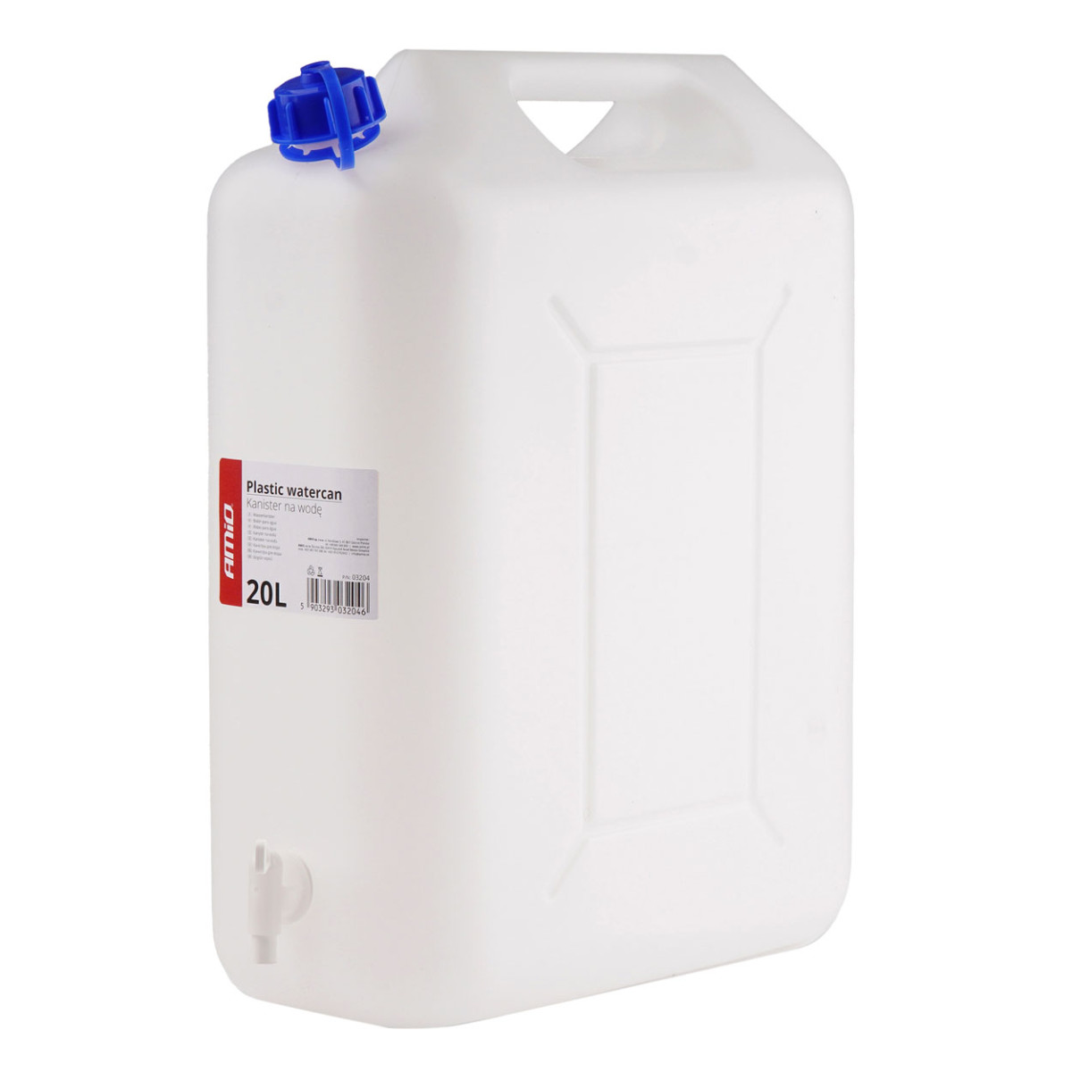 Plastic water tank with tap 20 L – AMIO-03204