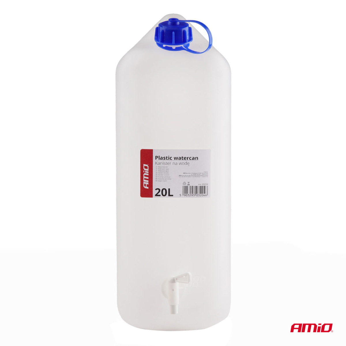 Plastic water tank with tap 20 L – AMIO-03204