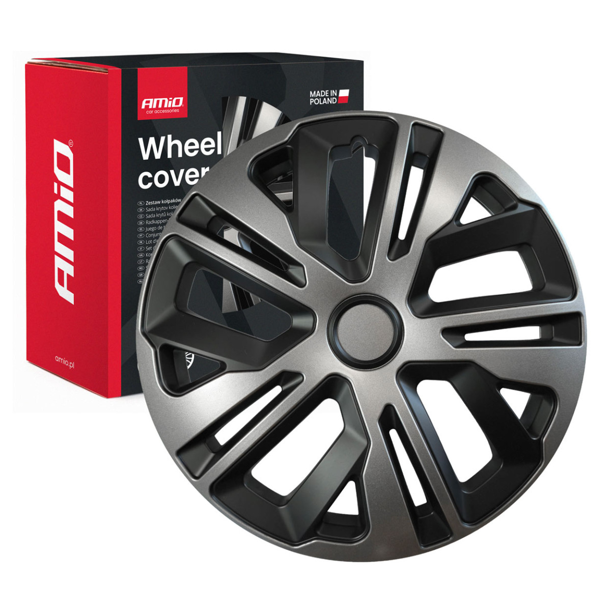Wheel covers 4 pcs. RAVEN RING MIX GRAPHITE LIGHT 16"