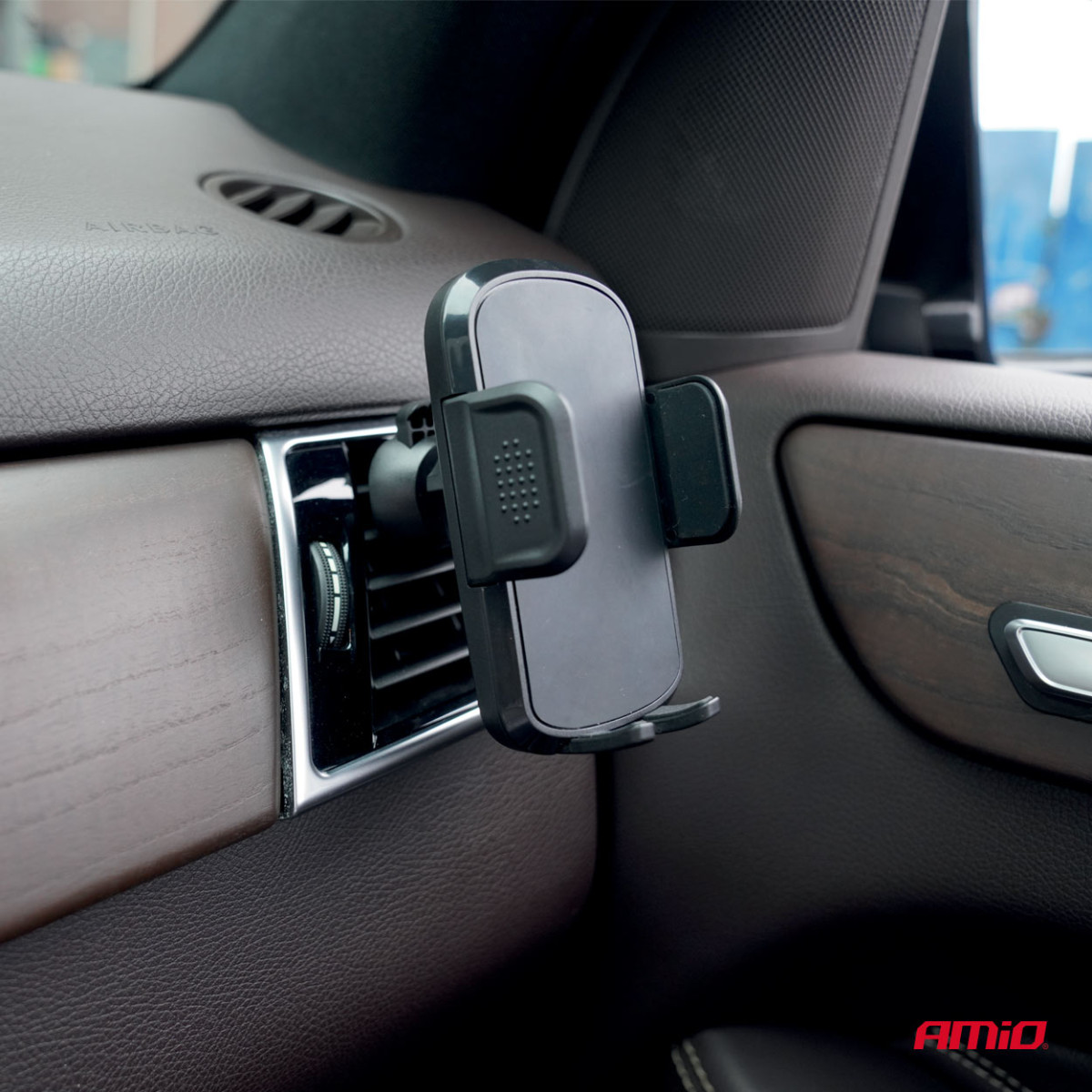 Phone holder 2in1 – for glass and ventilation grille AMIO-04136