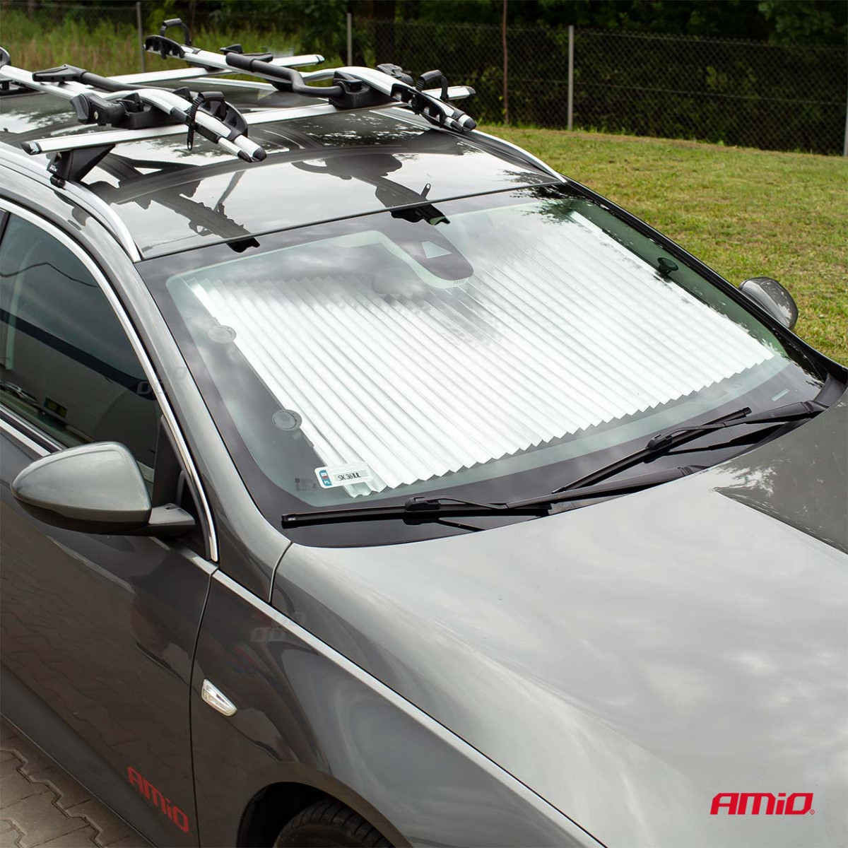 Foldable windshield sunshade 200x80 cm AMIO-02913