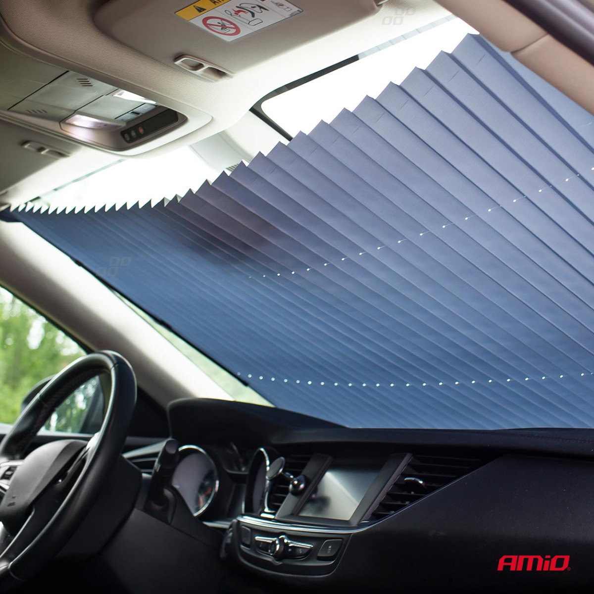 Foldable windshield sunshade 200x80 cm AMIO-02913