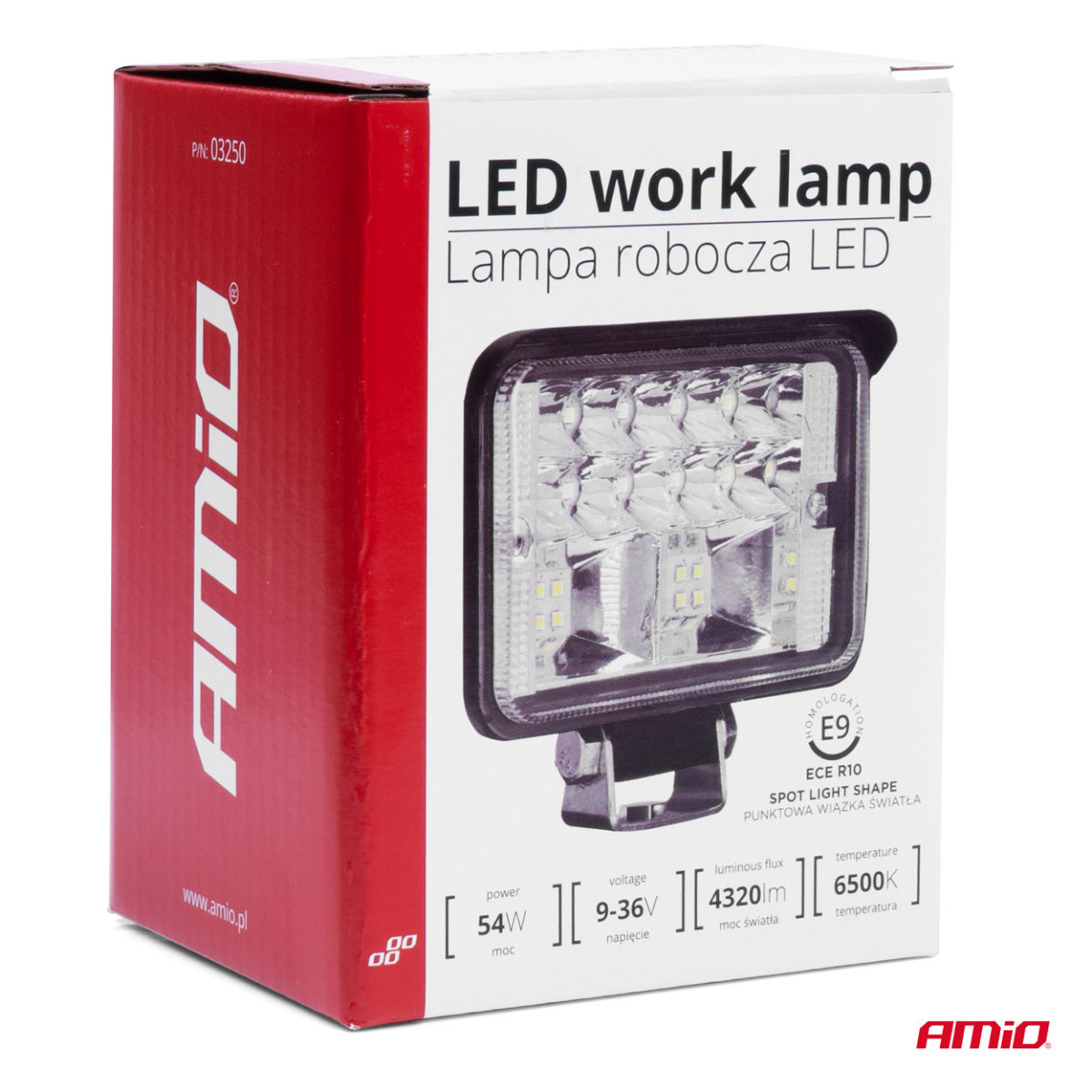 LED Work Lamp AWL39, 18 LED SPOT 9-36V