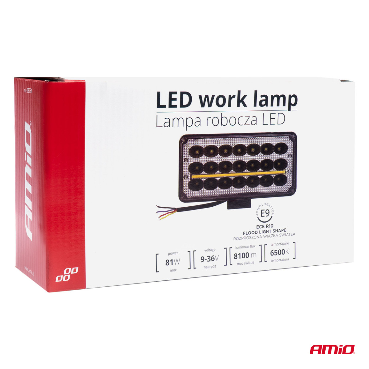 LED Work lamp, 81 W, 9-36 V, AWL43