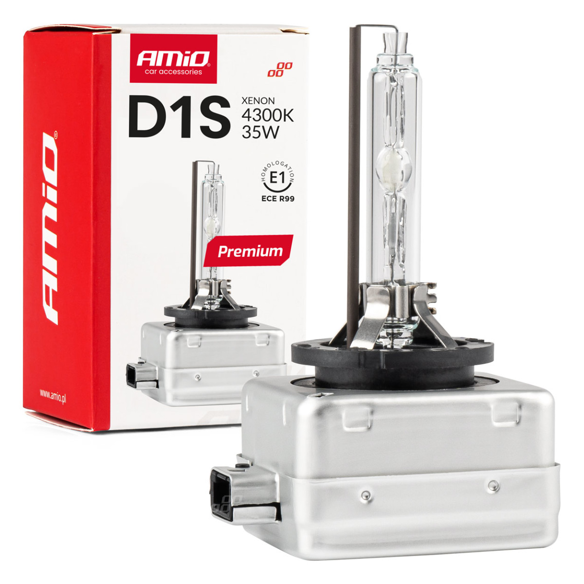 Xenon bulb D1S 4300K PREMIUM AMIO-01408